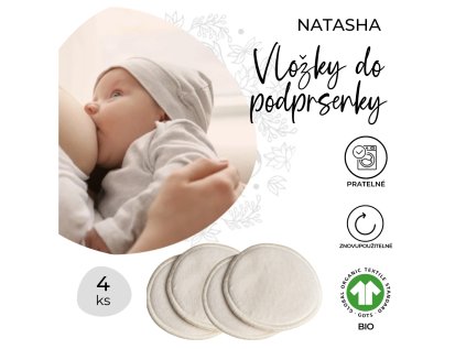 Natasha Látkové vložky do podprsenky 4 ks