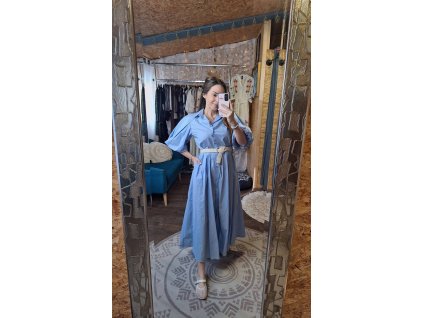 Šaty s balonovými rukávy