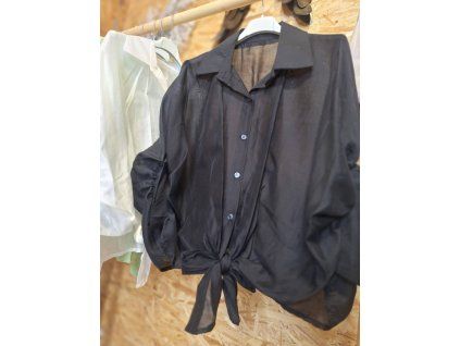 Halenka tencel černá