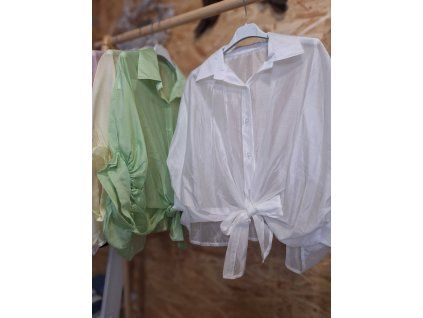 Halenka tencel bílá