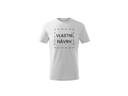 Dětské bílé tričko