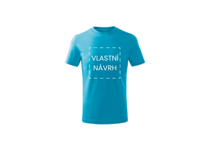 Dětské tyrkysové tričko