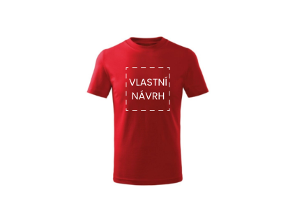Dětské červené tričko