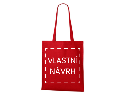 Plátěná taška červená