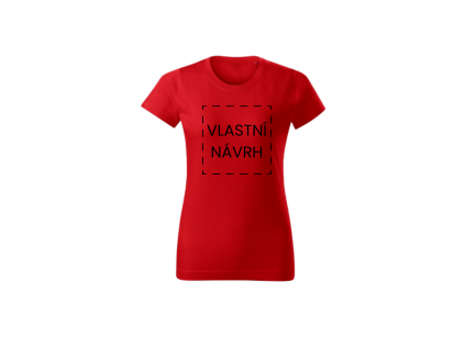 Dámské červené tričko