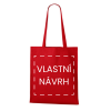 Plátěná taška červená
