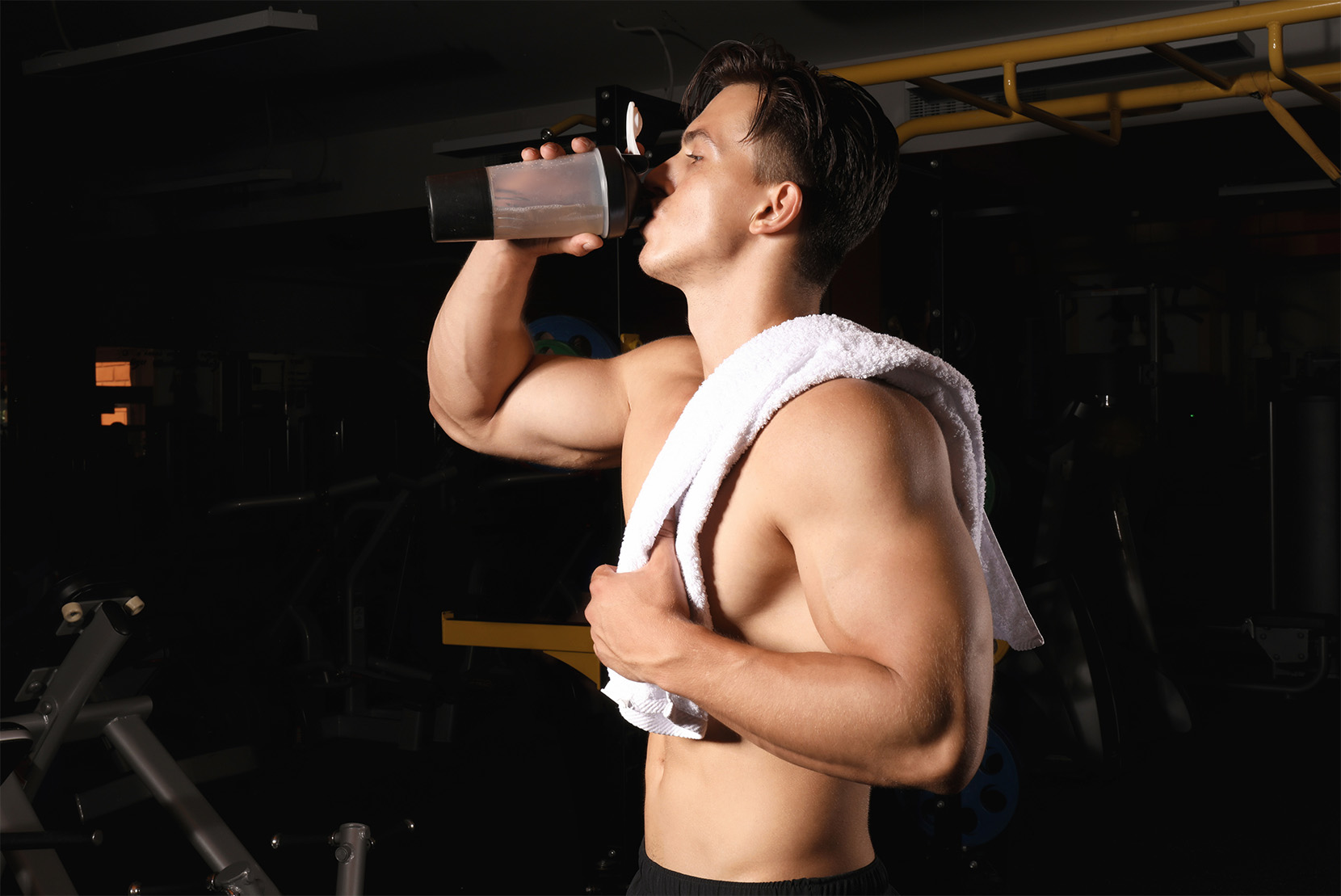 mężczyzna-napój-fitness