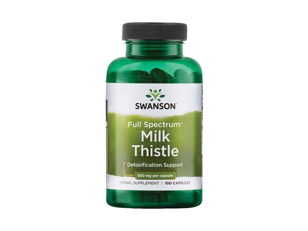Swanson Milk Thistle (Ostropestřec Mariánský), 500 mg, 100 kapslí 2