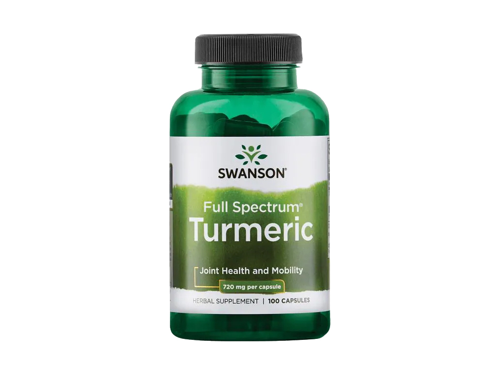 Swanson Turmeric, Kurkuma, 720 mg, 100 kapslí