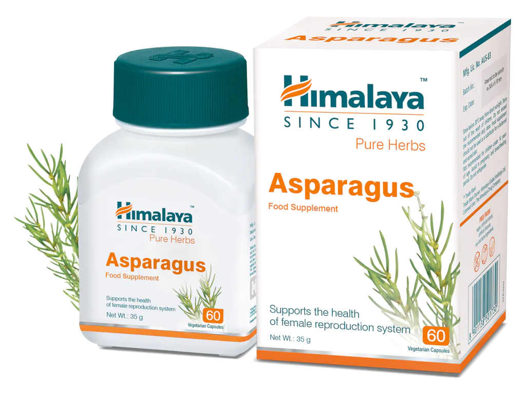 Himalaya Herbals Asparagus (Shatavari) 60 kapslí ovlivňuje reprodukční systém žen a menopauzu 2