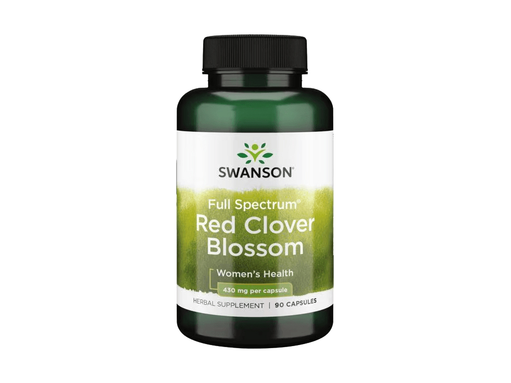 Swanson Red Clover Blossom, Jetel luční, 430 mg, 90 kapslí SW1342