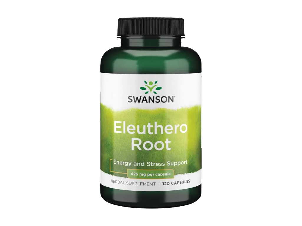 Swanson Eleuthero Root, Sibiřský ženšen, 425 mg, 120 kapslí