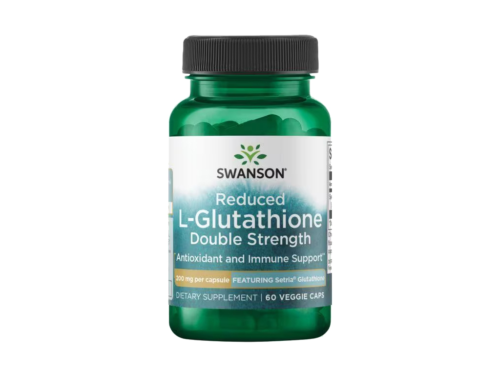 Swanson Glutathione, Super silný, 200 mg, 60 rostlinných kapslí