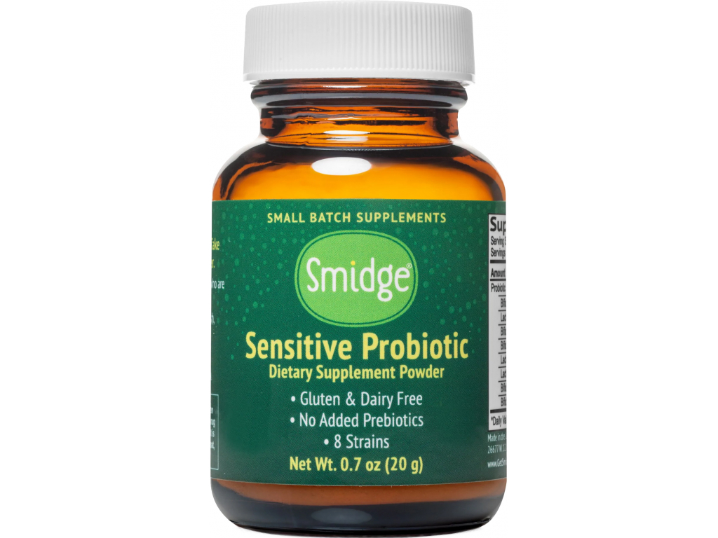 Smidge Sensitive Probiotic Powder, Probiotika v prášku, 8 kmenů, 3 miliardy CFU, 20 g 1