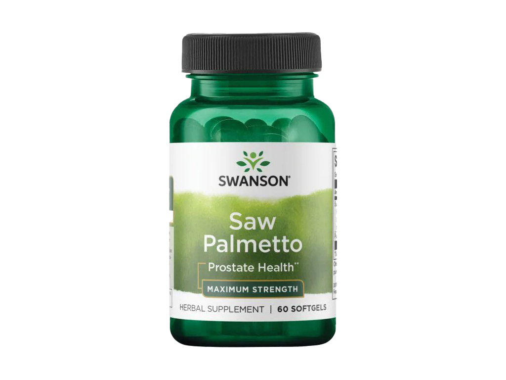 Swanson Saw Palmetto, 320 mg, 60 softgel kapslí