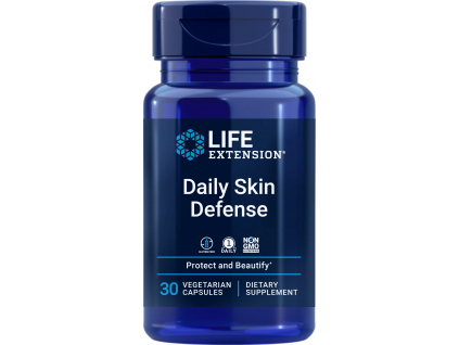 Life Extension Daily Skin Defense, Zdraví pokožky, 30 rostlinných kapslí