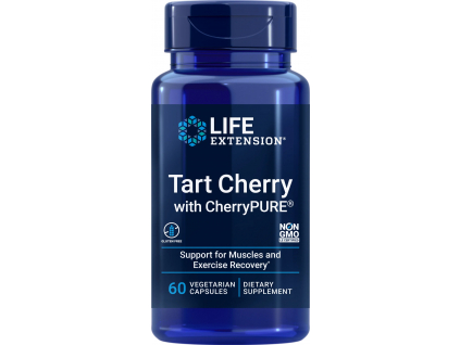 Life Extension Tart Cherry with CherryPURE, Višeň obecná, 480 mg, 60 rostlinných kapslí