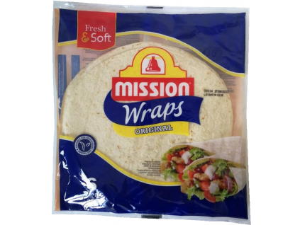 Mission Wrasps Original, Tortilly, 6 ks, 370 g