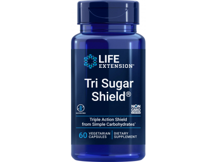 Life Extension Tri Sugar Shield, Normální hladina cukru, 60 rostlinných kapslí