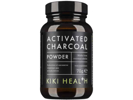 Kiki Health Activated Charcoal Powder, Aktivní uhlí v prášku, 70 g 1