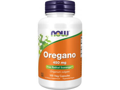 NOW FOODS Oregano 450 mg, 100 rostlinných kapslí