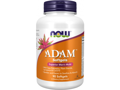 NOW FOODS Adam, Multivitamín pro muže, 90 softgel kapslí