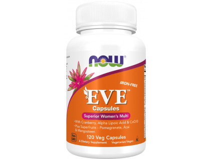 NOW FOODS Multi Vitamin Eve, Multivitamín pro ženy, 120 rostlinných kapslí 2