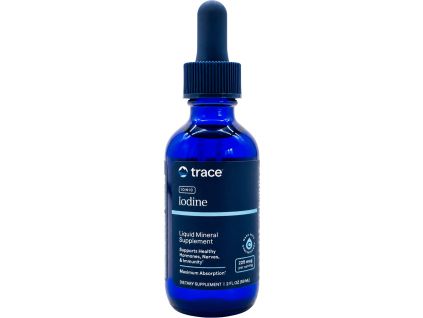 Trace Minerals Liquid Ionic Iodine, Tekutý jód, 225 mcg, 59 ml
