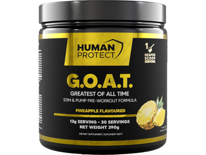 Human Protect G.O.A.T Pre workout, Ananas, 390 g