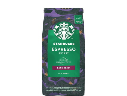 Starbucks Espresso Dark Roast, zrnková káva, 100% Arabica, 200 g