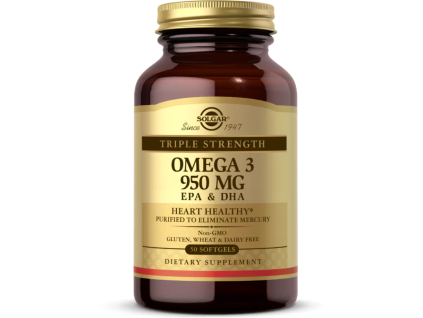 Solgar Omega 3 Triple Strength, 950 mg, 50 softgel kapslí
