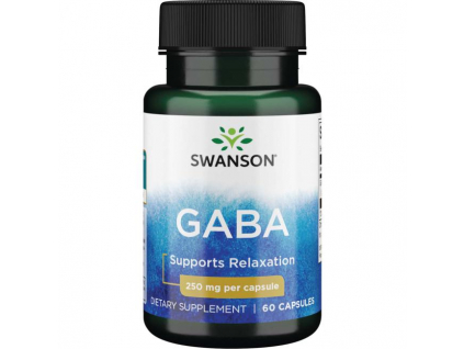 Swanson GABA (Kyselina Gama Aminomáselná), 250 mg, 60 kapslí