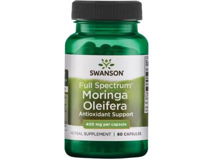 Swanson Moringa Oleifera, 400 mg, 60 kapslí SW1390 kopie