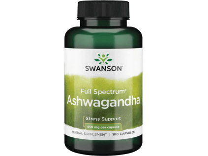 Swanson Ashwagandha, 450 mg, 100 kapslí kopie