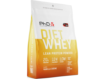 PhD Diet Whey Protein Powder Vanilkový krém, 2 kg