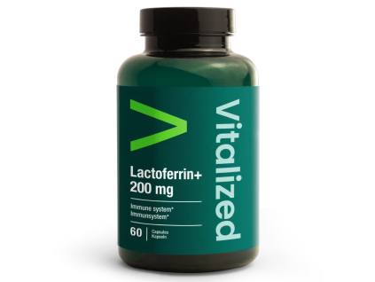 Vitalized Lactoferrin+, 200 mg, 60 rostlinných kapslí