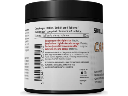 Skill Nutrition Caffeine, Kofein, 200 mg, 120 tablet