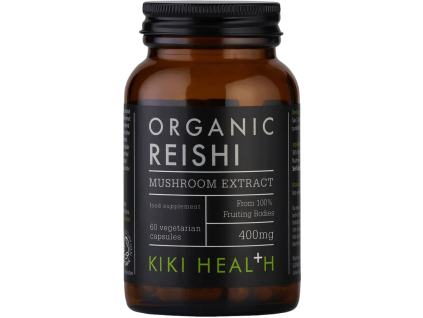 Kiki Health Reishi Extract BIO, 50% polysaccharides, 400 mg, 60 rostlinných kapslí