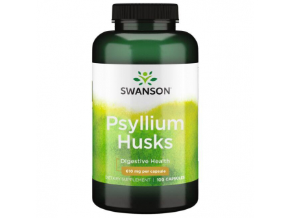 Swanson Psyllium Husk, 610 mg, 100 kapslí