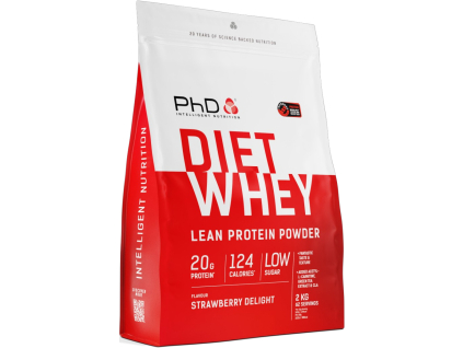 PhD Diet Whey Protein Powder Jahodové potěšení, 2 kg