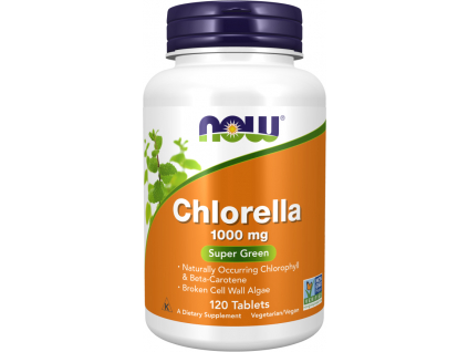 NOW FOODS Chlorella, 1000 mg, 120 tablet kopie
