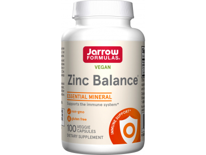 Jarrow Zinc Balance, Zinek + Měď, 100 rostlinných kapslí 1