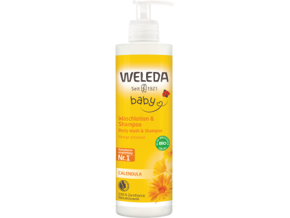 WELEDA Měsíčkový mycí krém a šampon, 400 ml