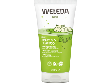 WELEDA 2 v 1 sprchový krém a šampon Veselá limetka, 150 ml