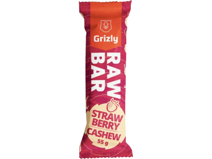 GRIZLY RAW Bar Jahoda, 55 g