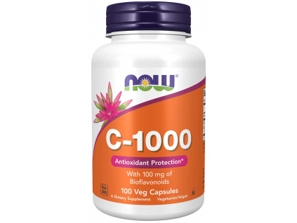 NOW FOODS Vitamin C 1000 s citrusovými bioflavonoidy, 100 kapslí