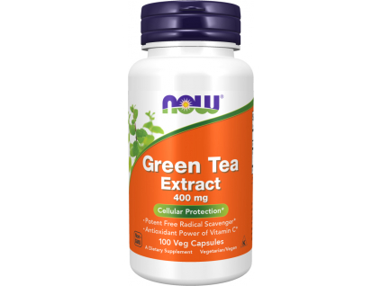 NOW FOODS Green Tea Extract a Vitamín C, 400 mg + 60 mg, 100 kapslí kopie