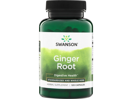 Swanson Ginger Root, 120 kapslí