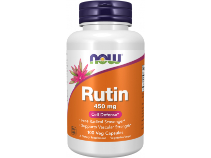 NOW FOODS Rutin, 450 mg, 100 rostlinných kapslí kopie