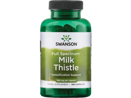Swanson Milk Thistle (Ostropestřec Mariánský), 500 mg, 100 kapslí 2